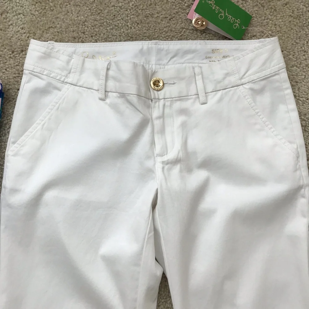 Lilly Pulitzer Cocoanut Walk Crop Pants - Picture 2 of 8